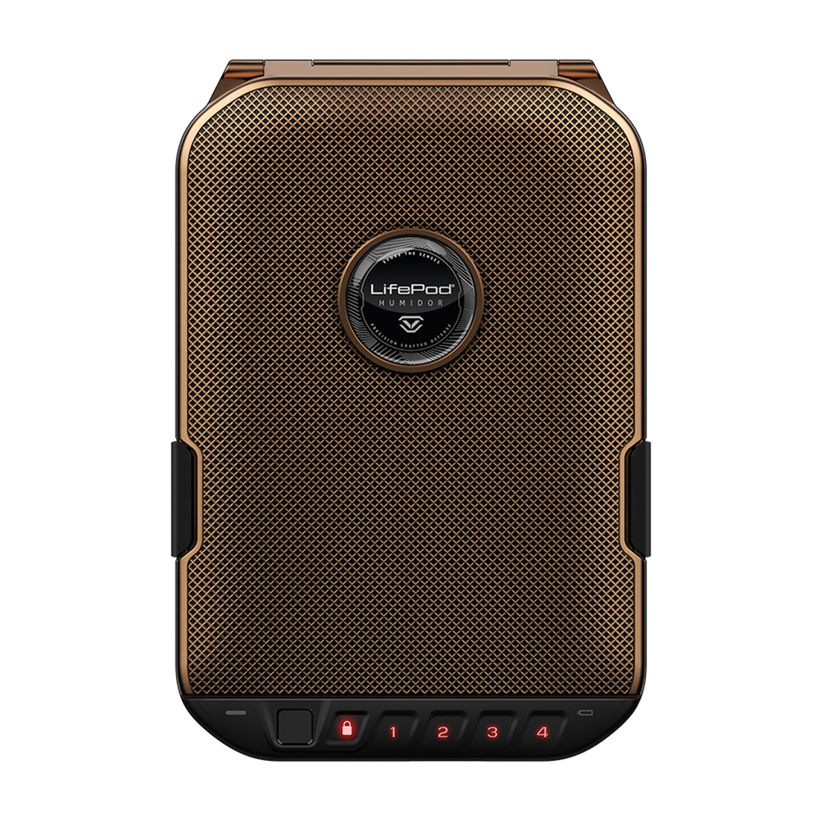 Vaultek - Weather Resistant LifePod 2.0 Humidor with Biometric Scanner, Bluetooth App, and Built-in Lock System