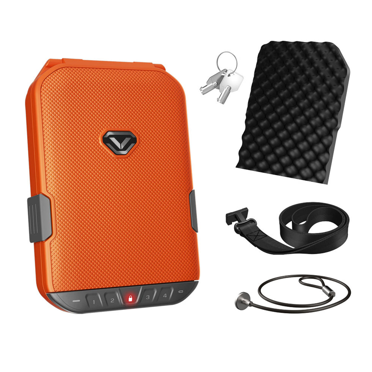 Vaultek - lifepod 1.0 slingbag - Rush orange Lifepod and Heather Gray slingbag - accessories - MODLOCK