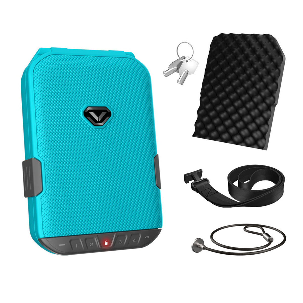 Vaultek - lifepod 1.0 slingbag - Luxe Blue Lifepod and Heather Gray slingbag  - accessories - MODLOCK