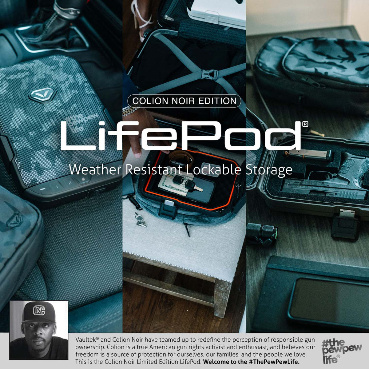 Vaultek - LifePod Rugged Airtight Weather Resistant Storage with Built in Lock