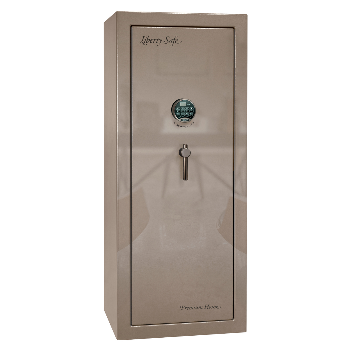 Premium Home Series | Level 7 Security | 2 Hour Fire Protection | 17 | Dimensions: 59.25&quot;(H) x 24&quot;(W) x 20.25&quot;(D) | Champagne Gloss Brass - Closed Door