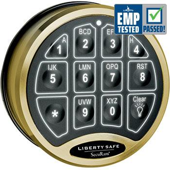 Accessory - electronic lock - backlit - brass - MODLOCK